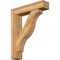 Ekena Millwork Funston Block Rough Sawn Bracket w/ Offset Brace, Western Red Cedar, 8"W x 36"D x 44"H BKT0806X36X44FST05RWR - alternate 1